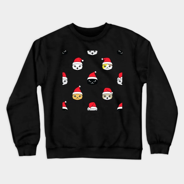 Merry Cats Crewneck Sweatshirt by edwardecho